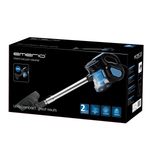 Emerio UVE-123109, aspirator Cyclone 2 in 1 aspirator portabil si de podea cu putere puternica de 600 wati, filtru HEPA, putere de aspiratie puternica de 17.000 Pa, lungime cablu de 5 m si tub telescopic reglabil, negru, W, 0,5 litri - Img 6