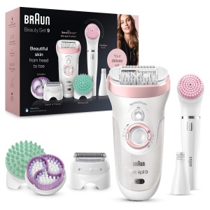 Epilator Braun Silk-epil 9 Beauty-Set 9-in-1, AlbRoz, Utilizare WetDry
