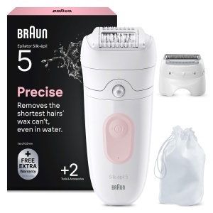 Epilator Braun Silkepil 5 5-030, 3-in-1, Culoare Rosa