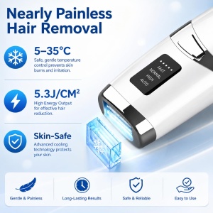 Epilator IPL Mulbijeo, 999.999 impulsuri, 21J, racire integrata - Img 2