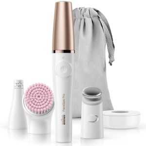 Epilator pentru fata Braun FaceSpa Pro SE912, AlbBronz, Wet Dry