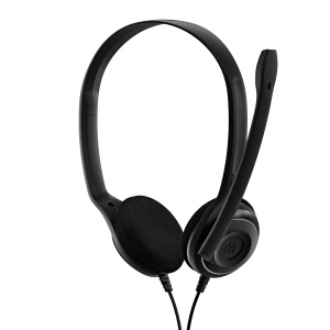 EPOS PC 8 Casti stereo cu fir USB cu microfon, casti cu fir, volum in linie, dezactivare sunet, reducere zgomot microfon, calitate inalta, pentru laptop, PC, Mac - Apeluri online