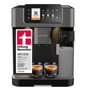 Espressor automat Grundig KVA 8230, 1350 W, 19 bari, 18 specialitati cafea, NegruArgintiu inchis
