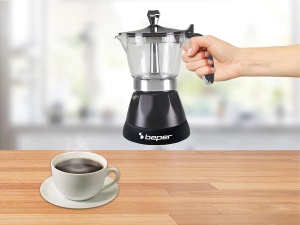 Espressor cafea Beper BC040-N, 3 cesti, 400W, negru - Img 9