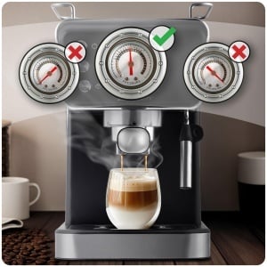 Espressor cafea Berdsen - 1,5 L, 1350 W, 20 Bar, Negru - Img 3