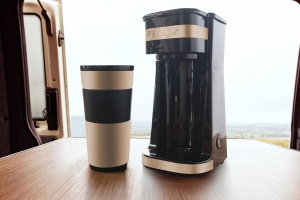 Espressor cafea Bestron ACM112SAT, 750W, 420ml, inox, bej - Img 2