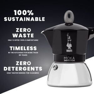 Espressor cafea Bialetti Moka Induction, 6 cesti, negru, pentru toate tipurile de plite - Img 6