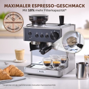 Espressor cafea Breville Barista Classic, 15 bar, negru si argintiu - Img 2