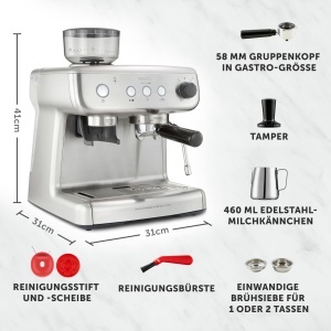 Espressor cafea Breville Barista Max cu moara integrata, 2.8L, inox - Img 7