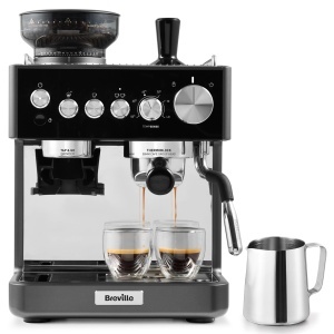 Espressor cafea Breville Barista Sense, 15 bar, negru, cu rasnita integrata