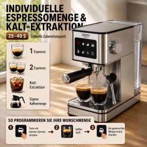 Espressor cafea Camry CR 4389, 7 in 1, 20 bar, 1.7L - Img 4