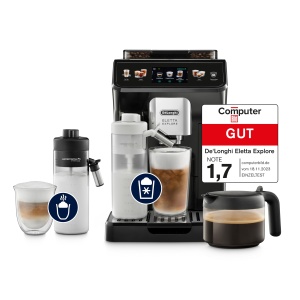Espressor cafea DeLonghi Eletta Explore ECAM452.57.G, 40 bauturi, Touch-Display, gri