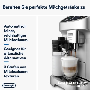 Espressor cafea DeLonghi Magnifica Plus ECAM322.70.SB, 18 bauturi, touchscreen colorat, argintiu-negru - Img 5