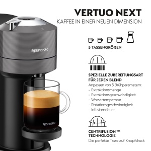 Espressor cafea DeLonghi Nespresso Vertuo Next, 6 dimensiuni, gri - Img 2