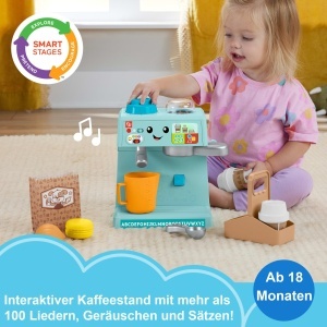 Espressor cafea Fisher-Price Barista cu 10 accesorii, multi-lingual - Img 2