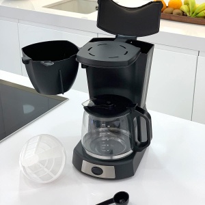 Espressor cafea HAEGER CAFE Noir, 12 cesti, 680 W, cu functie anti-tropire - Img 4