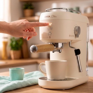 Espressor cafea Jocca 20 bar, 1400 W, 1 l, cu Dampfgarer si Touch-Taste - Img 9
