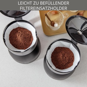Espressor cafea KRUPS Duothek KT8501, 2 cani, 16 cesti, negru - Img 5