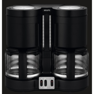 Espressor cafea KRUPS Duothek Plus, 2 x 10 cesti, Negru - Img 4