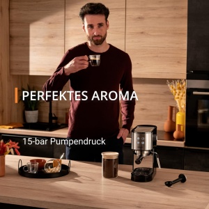 Espressor cafea Krups Virtuoso Essential, 15 bar, inox, design compact - Img 5