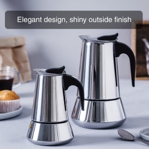 Espressor cafea Lacor 62033, 4 cesti, inox, compatibil inductie - Img 5