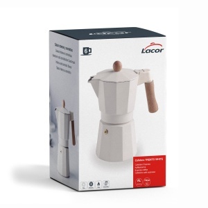 Espressor cafea Lacor 62096, 6 cesti, inductie, alb mat - Img 6