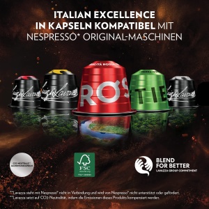 Espressor cafea Lavazza Qualita Rossa, 30 capsule, intensitate 10, compatibil Nespresso - Img 3
