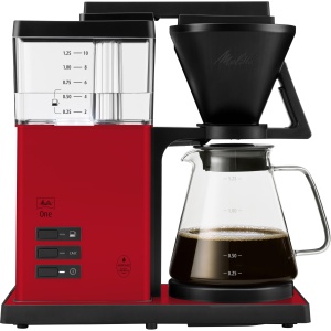 Espressor cafea Melitta One, 10 cesti, 1525W, rosu