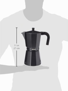 Espressor cafea Monix Vitro Noir, aluminiu, 12 cesti, antiaderent - Img 2