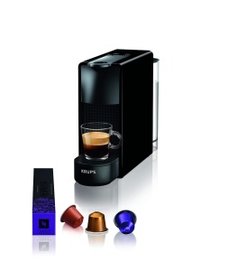 Espressor cafea Nespresso Essenza Mini Krups, 2 dimensiuni, compact, negru
