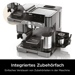 Espressor cafea Ninja Luxe Cafe Premier 3-in-1, Metallic Grau, 25 setari macinare - Img 3