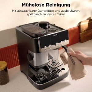Espressor cafea Ninja Luxe ES301EU, 2-in-1, cu integrat mojar si spumator de lapte - Img 9