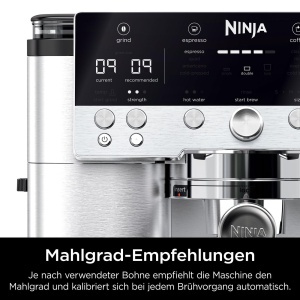 Espressor cafea Ninja Luxe Premier 3-in-1, 25 setari de macinare, argintiu - Img 5