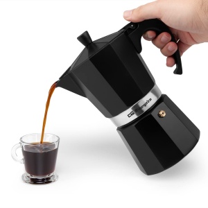 Espressor cafea Orbegozo KFN 910, 9 cesti, aluminiu, negru - Img 7