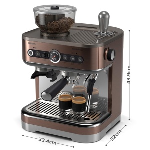 Espressor cafea Philips Barista Brew, 280g, bronz, cu sistem de spumare - Img 3
