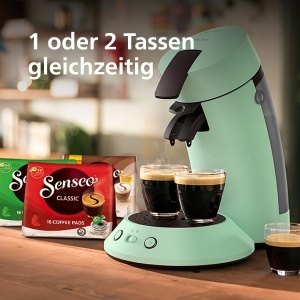 Espressor cafea Philips Senseo Original Plus, 1-2 cesti, tehnologie Coffee Boost, verde - Img 3