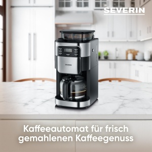 Espressor cafea Severin KA 4810, 10 cesti, 1000W, inox si negru - Img 3