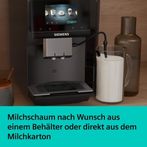 Espressor cafea Siemens EQ700i Aroma, 41 bauturi, touchscreen 5 inch, gri - Img 6