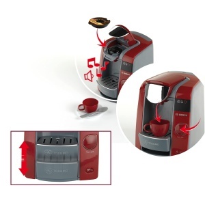 Espressor cafea Theo Klein 9543 cu sunet, inclus set espresso, 20 cm - Img 3