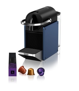 Espressor capsule De Longhi EN 127BL Pixie 19 bar albastru compact