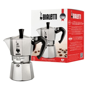 Espressor Moka Bialetti Express 270 ml ArgintiuNegru Ergonomic - Img 1