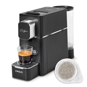 Espressor Polti Coffea S15B Negru Compatibil cu Paduri ESE 44 mm
