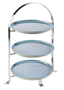 Etagera 3 Nivele APS din Metal Cromat pentru 3 Teli de max. 27 cm, Inaltime 43 cm - Img 3