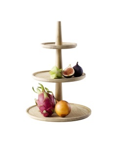 Etajera 3 niveluri VALO APS, 172530 cm, inaltime 42 cm, lemn stejar