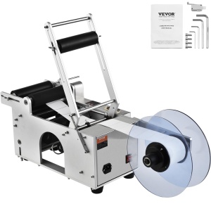Etichetator electric VEVOR MT-50Alu-V1 pentru sticle rotunde 20-50 eticheteminut - Img 9