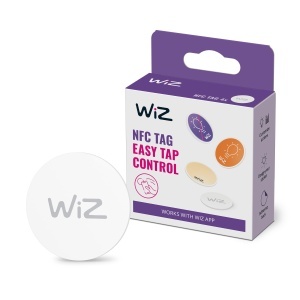 Etichete NFC WiZ, control inteligent al iluminatului, set de 4 bucati, autoadezive