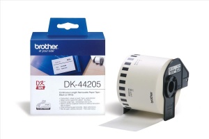 Etichete termice Brother DK44205, 62mm x 30,48m, alb, reutilizabile