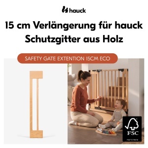 Extensie de 15 cm pentru gard de siguranta hauck Clear Step Easyclose Eco, din lemn de fag - Img 4