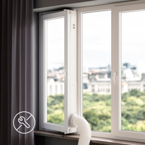 Extensie pentru Kit Fereastra Electrolux EWKEXT1, 35 cm, alb, pentru feronerie inalta - Img 3