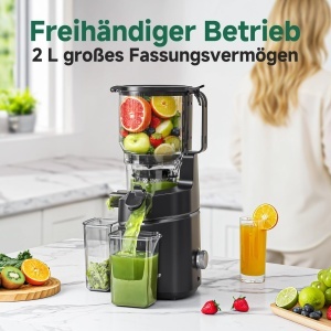Extractor de suc AMZCHEF, 150 mm, motor 250 W, capacitate 2 litri - Img 3